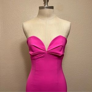 Bardot Kayla Midi Dress In Pink Shock